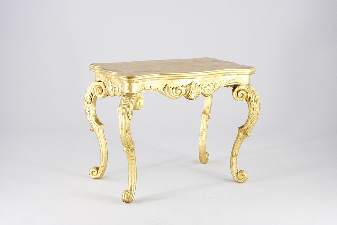 Foto Rectangular Baroque Table Gold h72x88x58