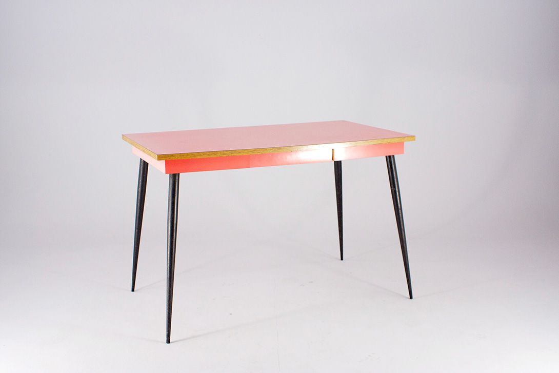 Foto Strawberry Red Kitchen Table Italia 1954 h80x120x70