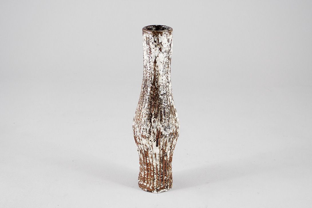 Foto Ceramic Floor Vase, Two-Tone, Peeled-Off Style h65 D7