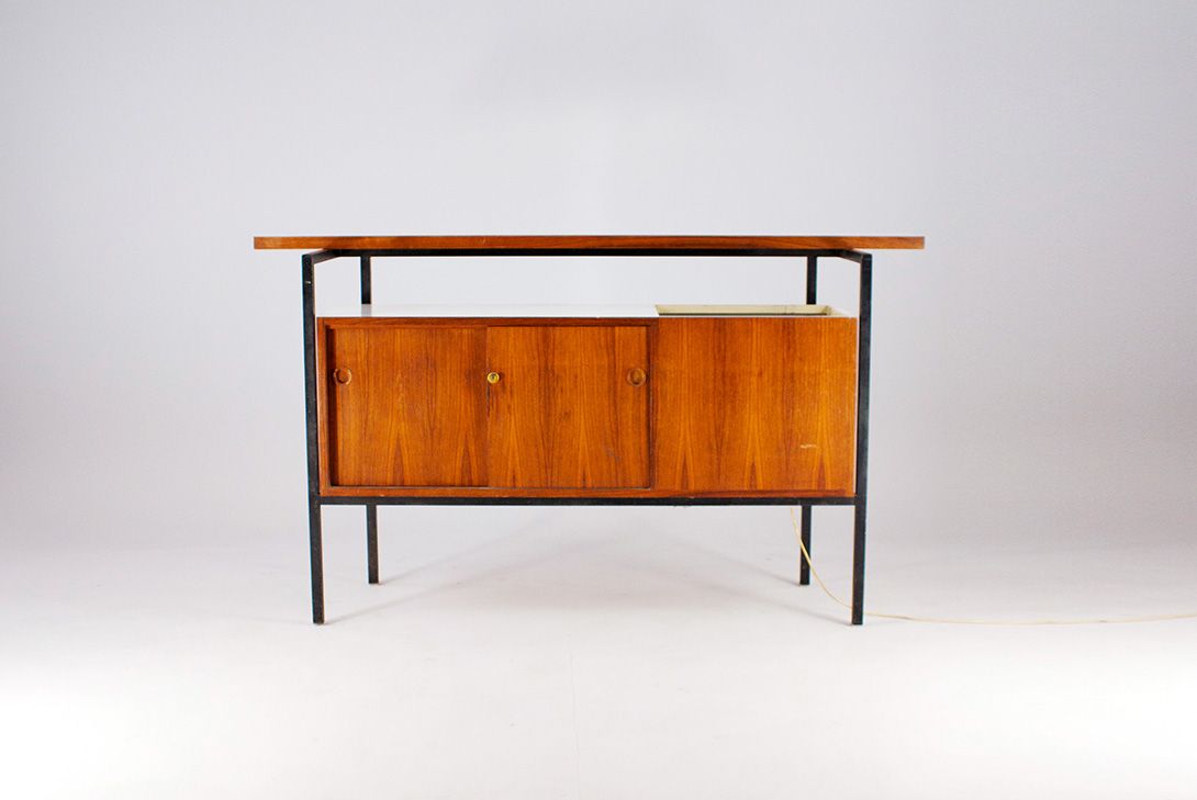 Foto Modern Teak Bar with Integrated Fridge 1963 h110x200x65