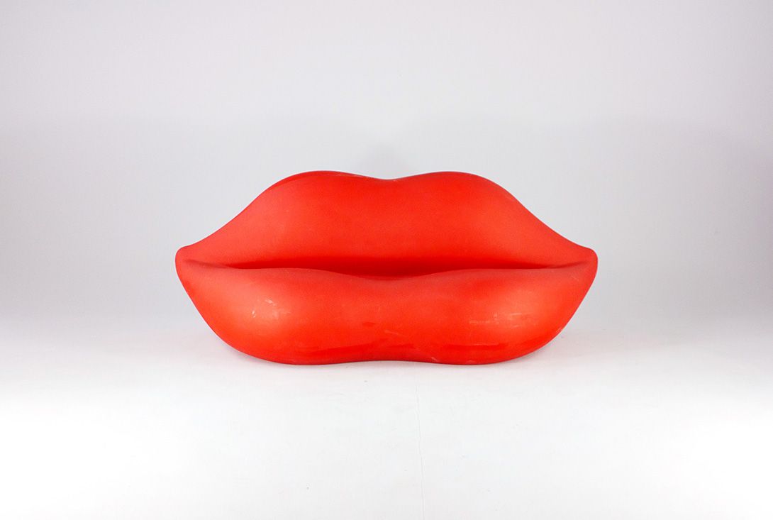 Foto Dalí Sofa Lips Italy 1978 h80x205x90