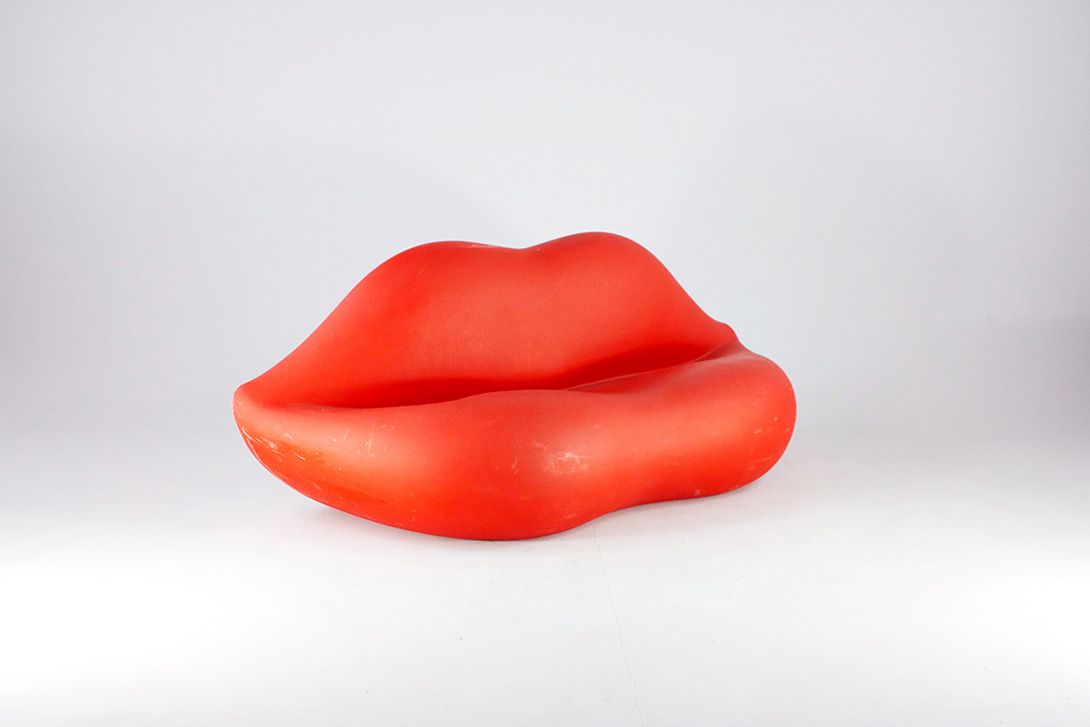Foto Dalí Sofa Lips Italy 1978 h80x205x90