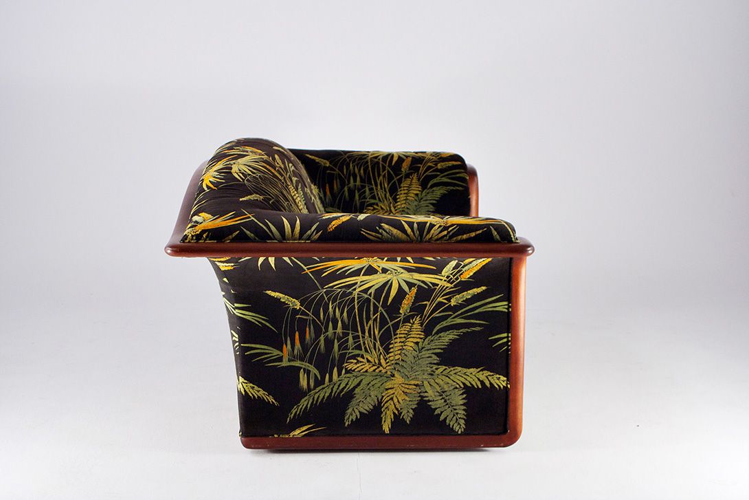 Foto Posh Reed Printed Velours Mediterranian Sofa h80x170x92