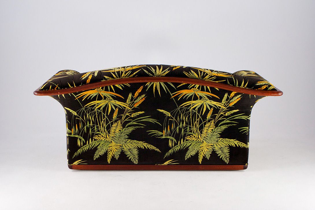 Foto Posh Reed Printed Velours Mediterranian Sofa h80x170x92