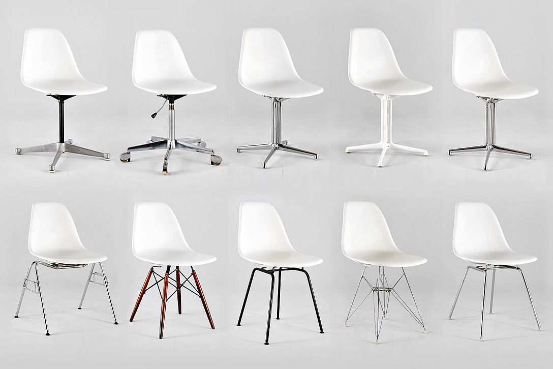 Foto Eames Lafonda Armchair with Floral Pattern Upholstery