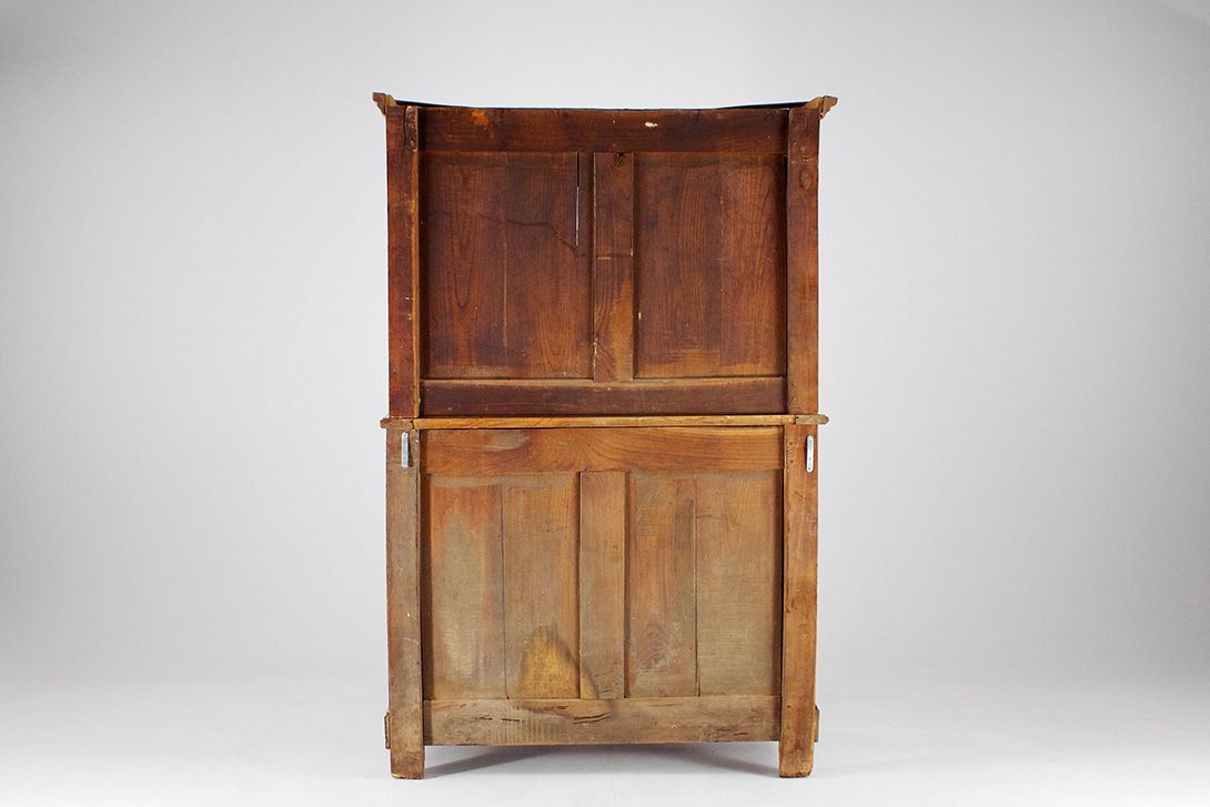 Foto Biedermeier Cherry Kitchen Cabinet 1860 h185x120x50