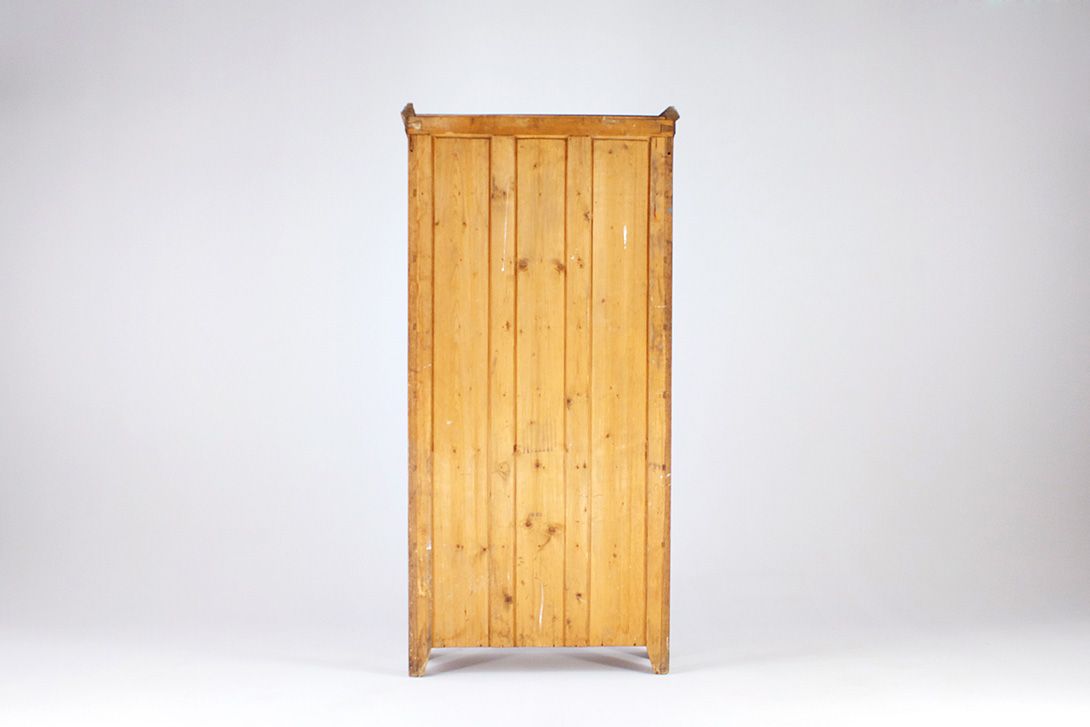 Foto Antique Wooden Bookcase Glass Doors 1892