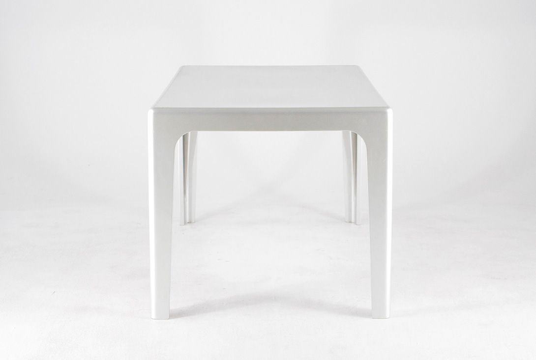 Foto Silver Plastic Outdoor Table h70x120x80