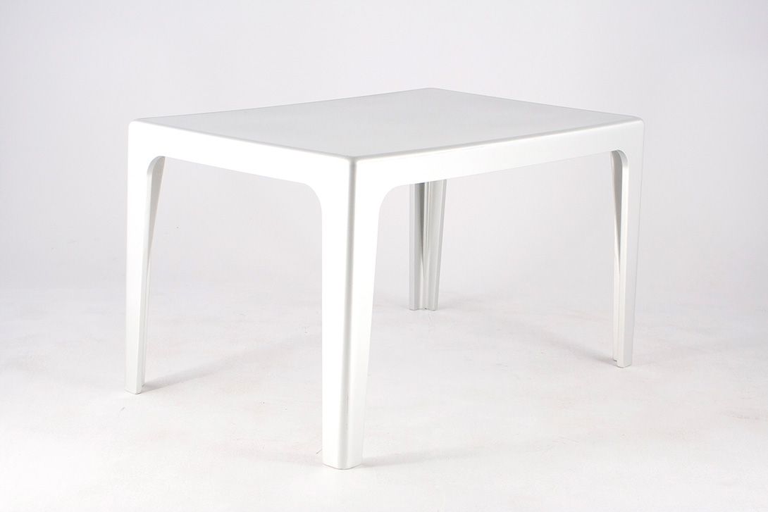 Foto Silver Plastic Outdoor Table h70x120x80