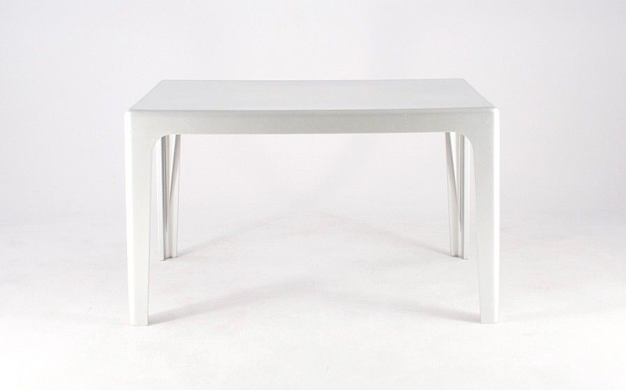 Foto Silver Plastic Outdoor Table h70x120x80