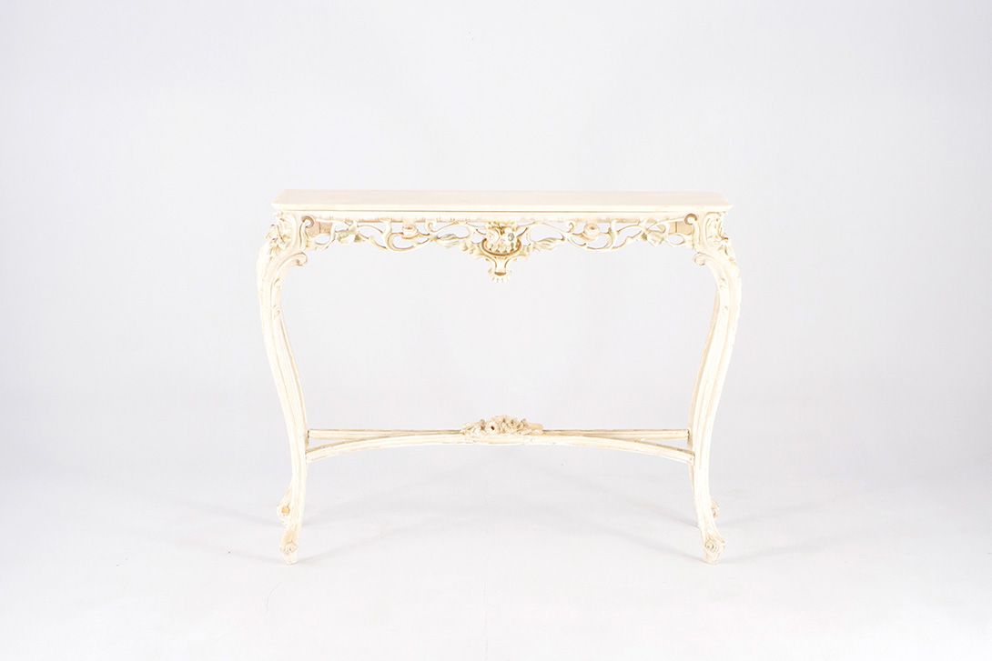 Foto Baroque Historicism Metal Console 1954 h85x123x40