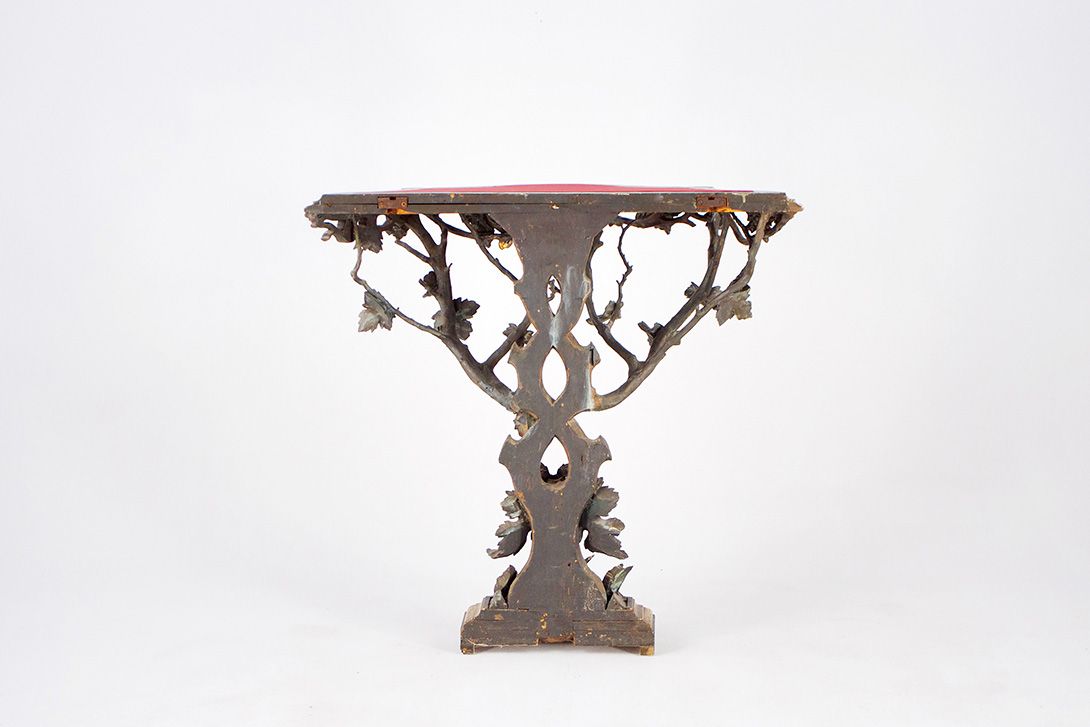 Foto Antique Naturalism Console with Carved Leaves h90x95x40