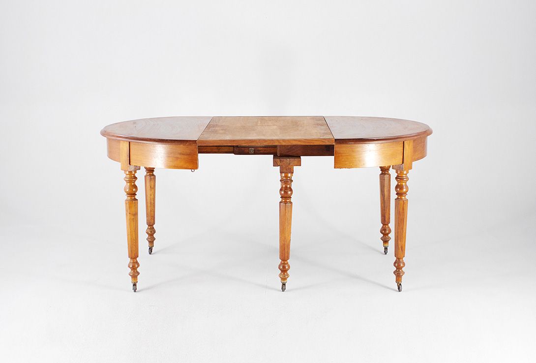 Foto Extending Cherrywood Biedermeier Dining Table 1865 h74x103
