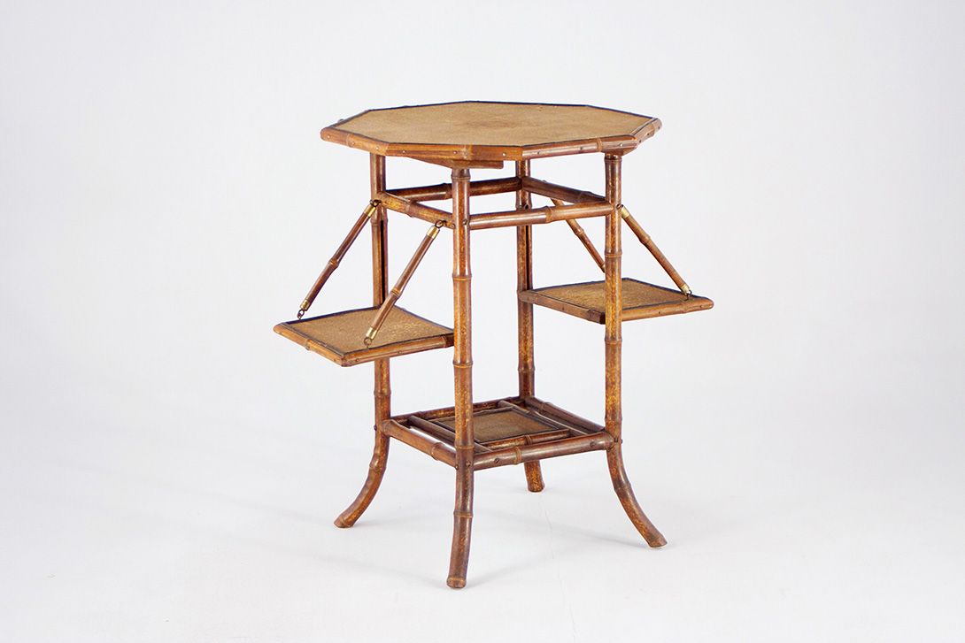 Foto Wilhelminian Exotic Bamboo Etagere, Berlin 1890