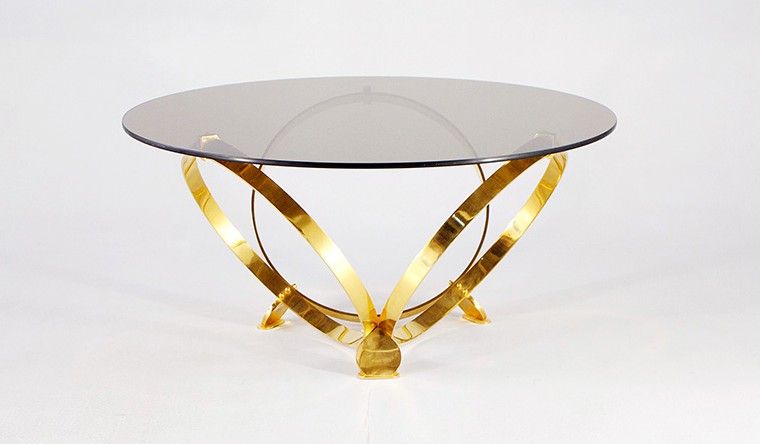 Foto Knut Hesterberg Brass Coffee Table 1966 h53x110