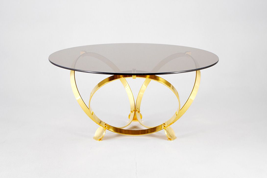 Foto Knut Hesterberg Brass Coffee Table 1966 h53x110
