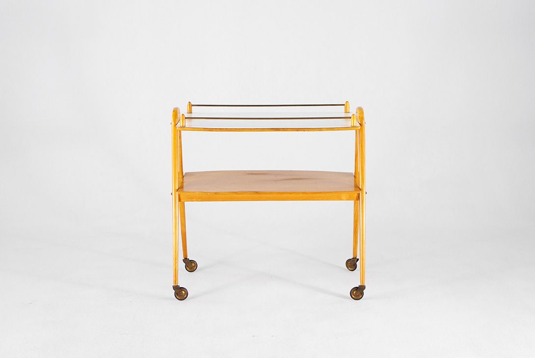 Foto Side Table on Wheels 1963 h68x70x40