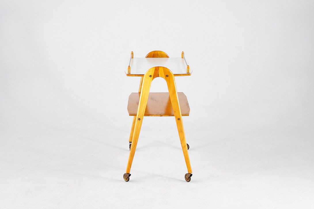 Foto Side Table on Wheels 1963 h68x70x40