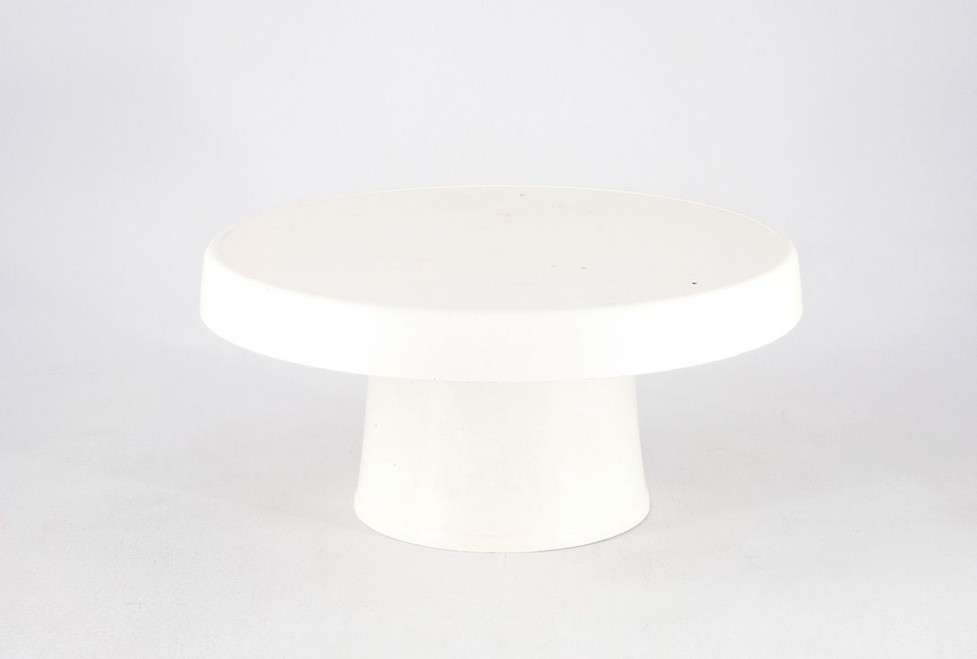 Foto Round Plastic Coffee Table GDR 1978 h42x90