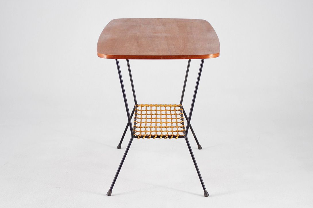 Foto Metal &#038; Wood Coffee Table High 1956 h68x115x55