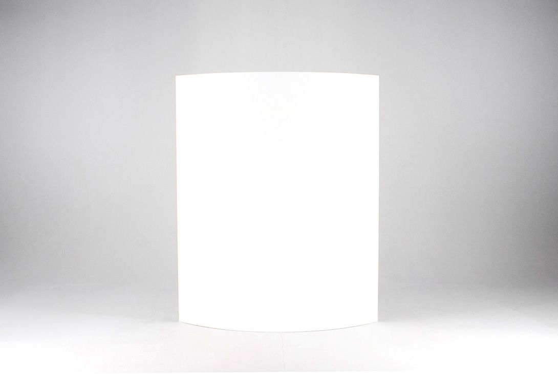 Foto Small Radial Room Divider White Acryl 160cm //