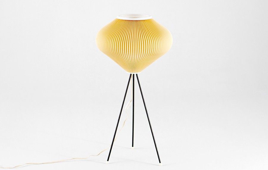 Foto Tripod Plissee Floor Lamp 1954 h92