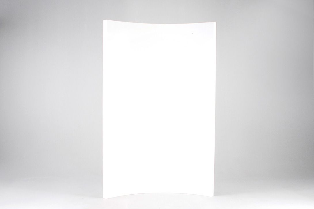 Foto Big Radial Room Divider White Acryl h205x130x6 //