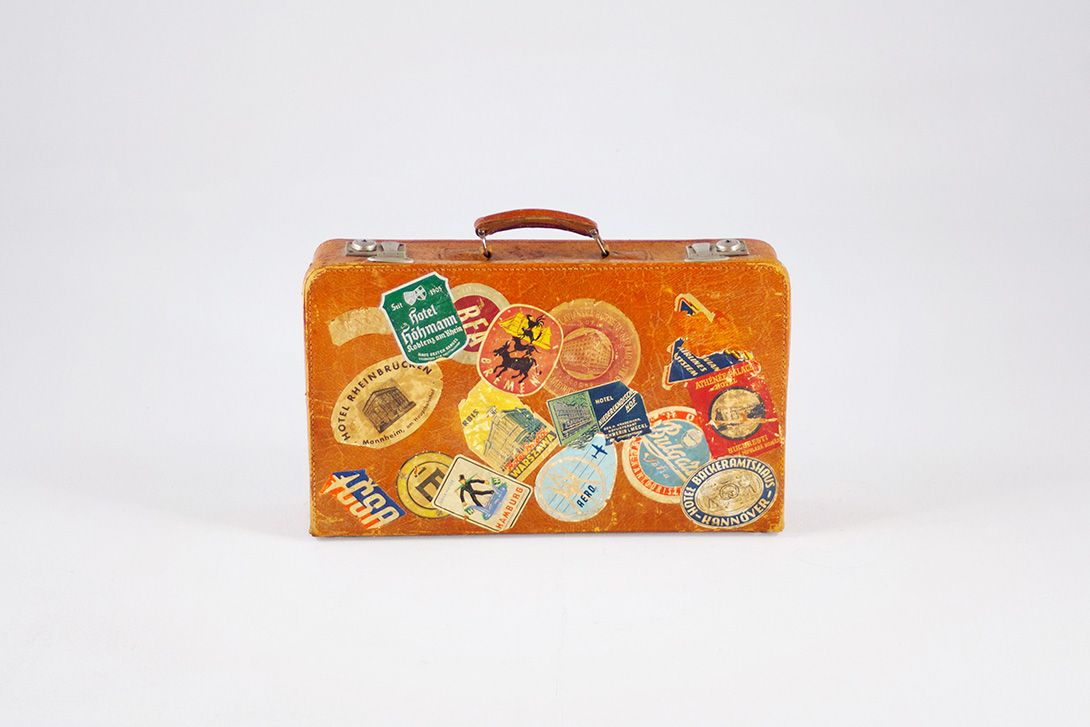 Foto Travelers Suitcase Germany 1925