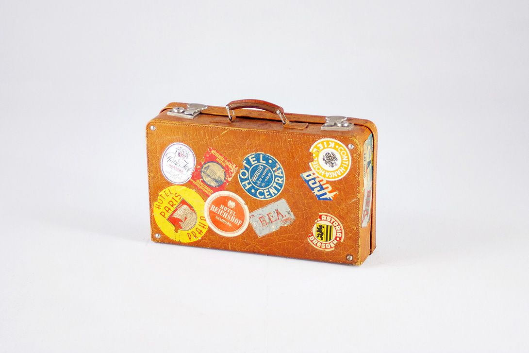 Foto Travelers Suitcase Germany 1925