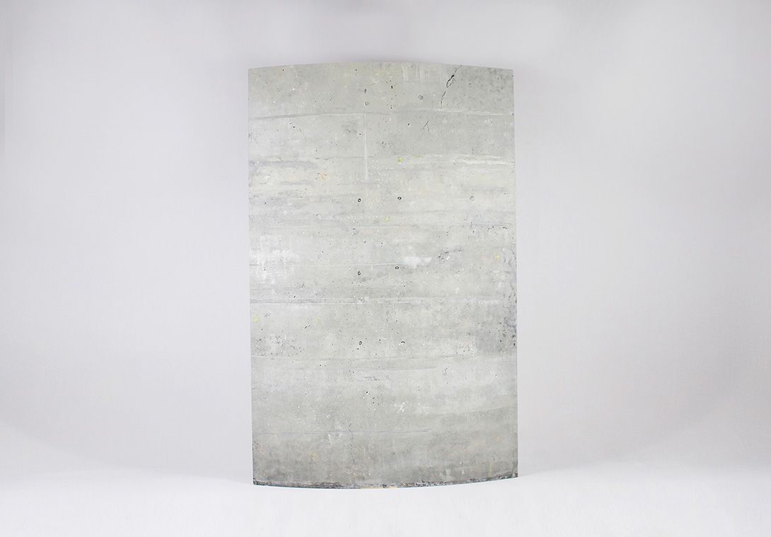 Foto Radial Room Divider with Concrete Surface 240cm