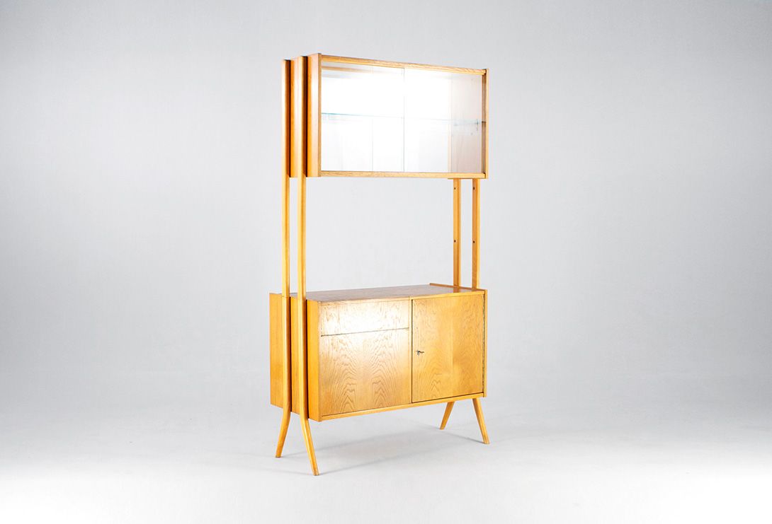 Foto Czech Cabinet Showcase Room Divider 1958