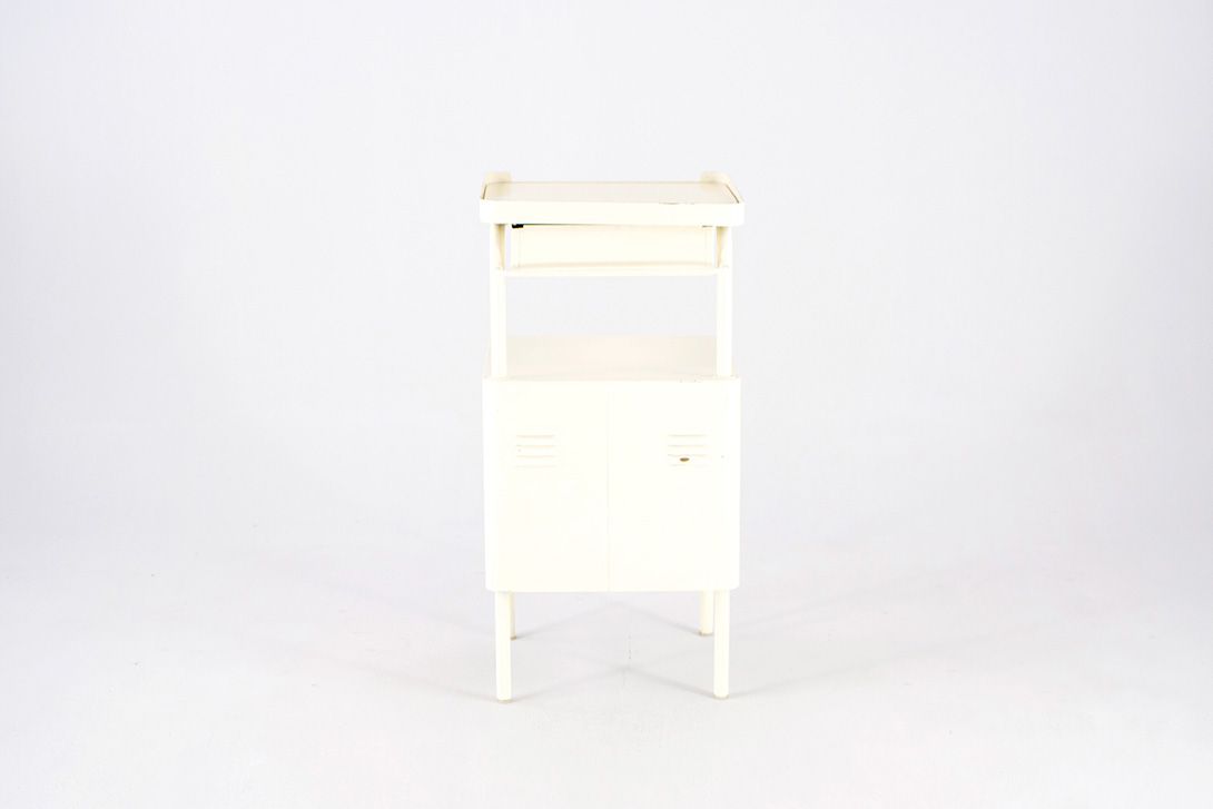 Foto Metal Cupboard Hospital Night Stand h80x38x40