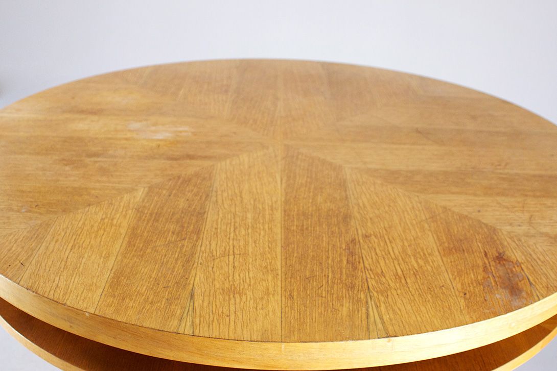 Foto Round Wooden Dining Table Hellerau 1958 h76x120