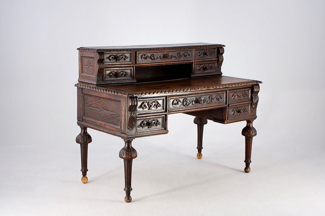 Foto Baroque Historism Desk 1878 h101x135x67