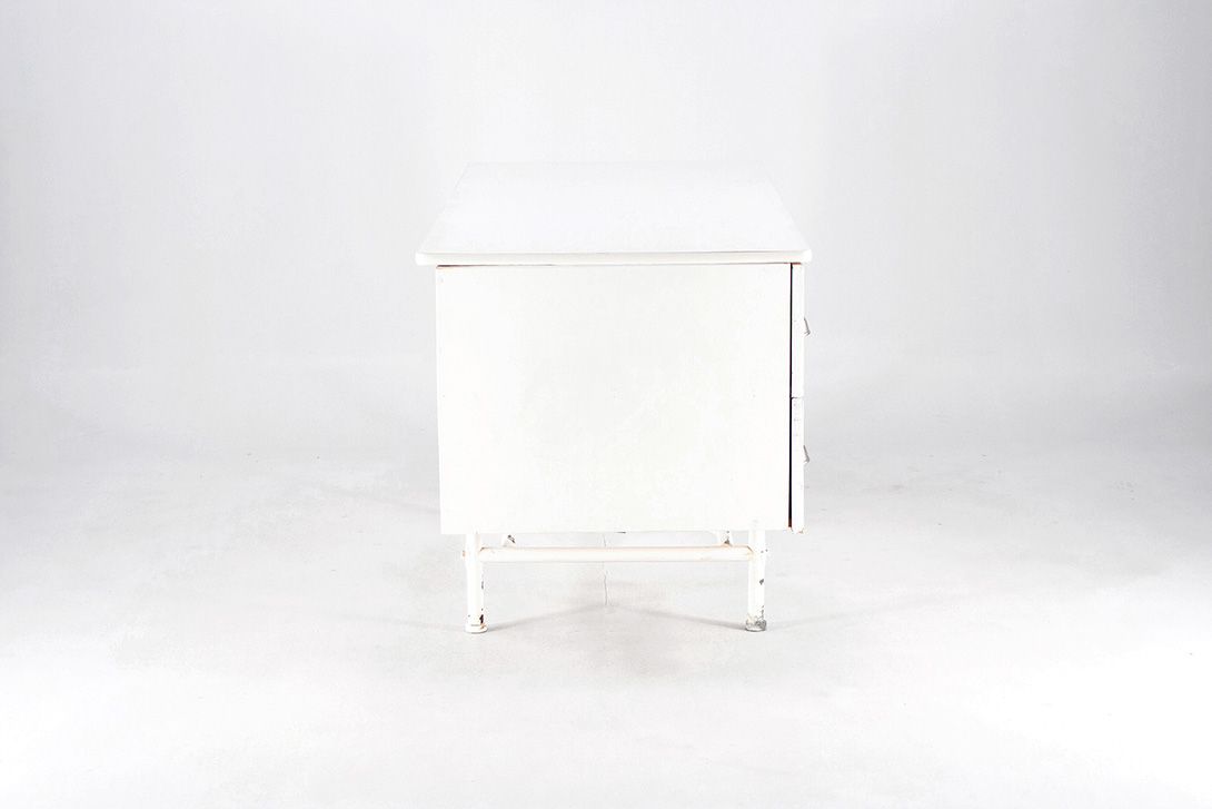 Foto White Metal Desk h70x125x60