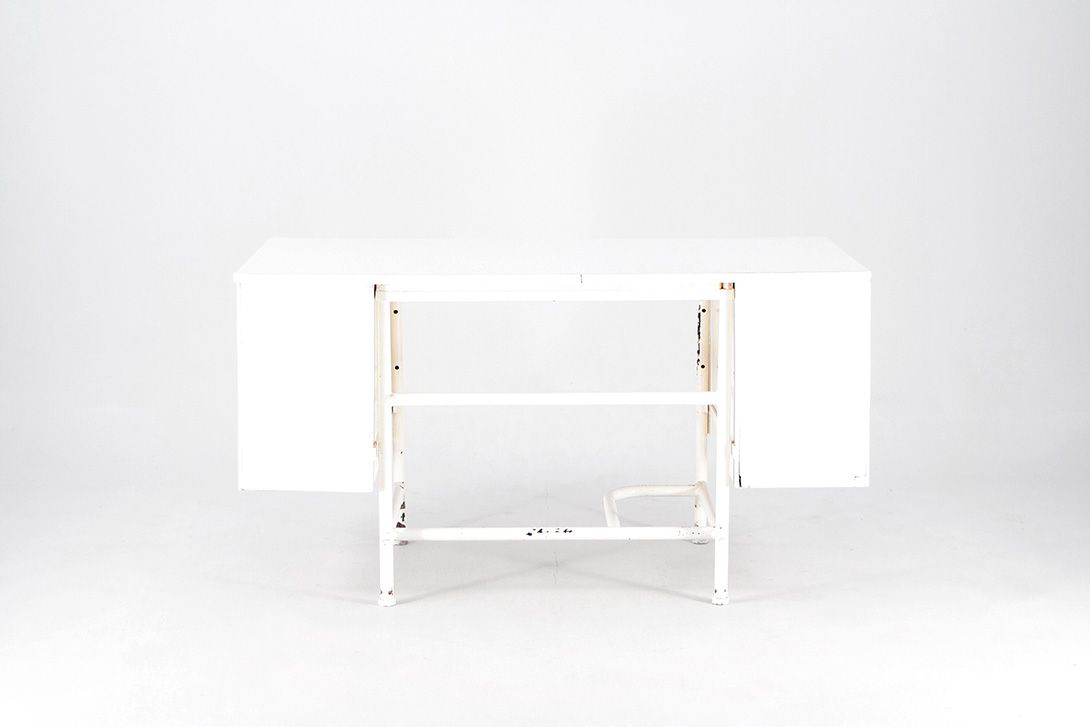 Foto White Metal Desk h70x125x60