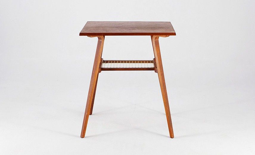 Foto Plywood Side Table Czechoslovakia 1955 h71x60x50