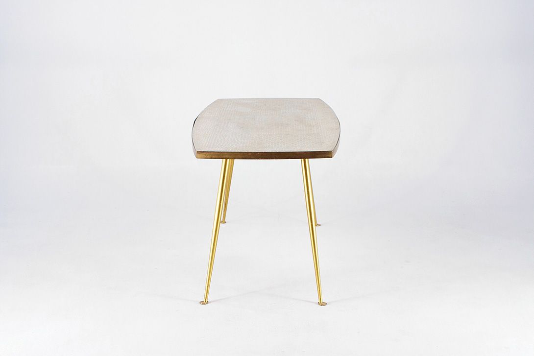 Foto Berthold Müller Mosaic Coffee Table Brass 1956 h56x121x56