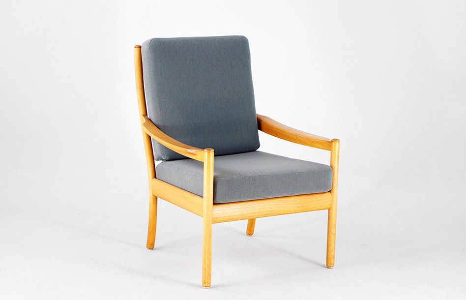 Foto Modern Armchair Beech Sweden 1961