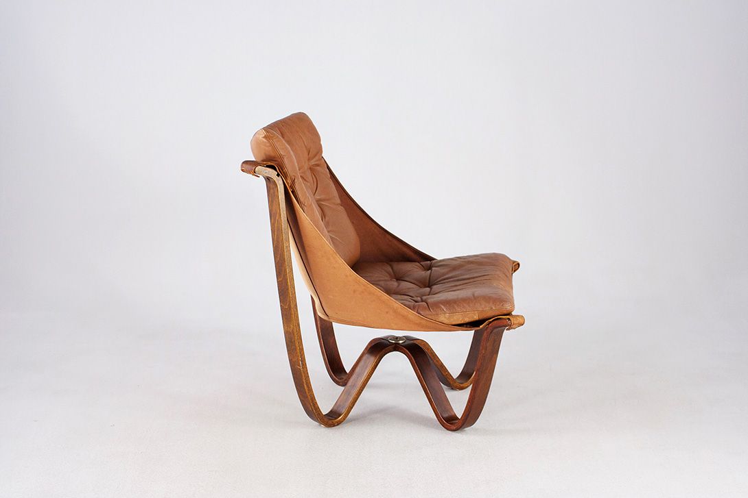 Foto Armchair Leather on Plywood 1969