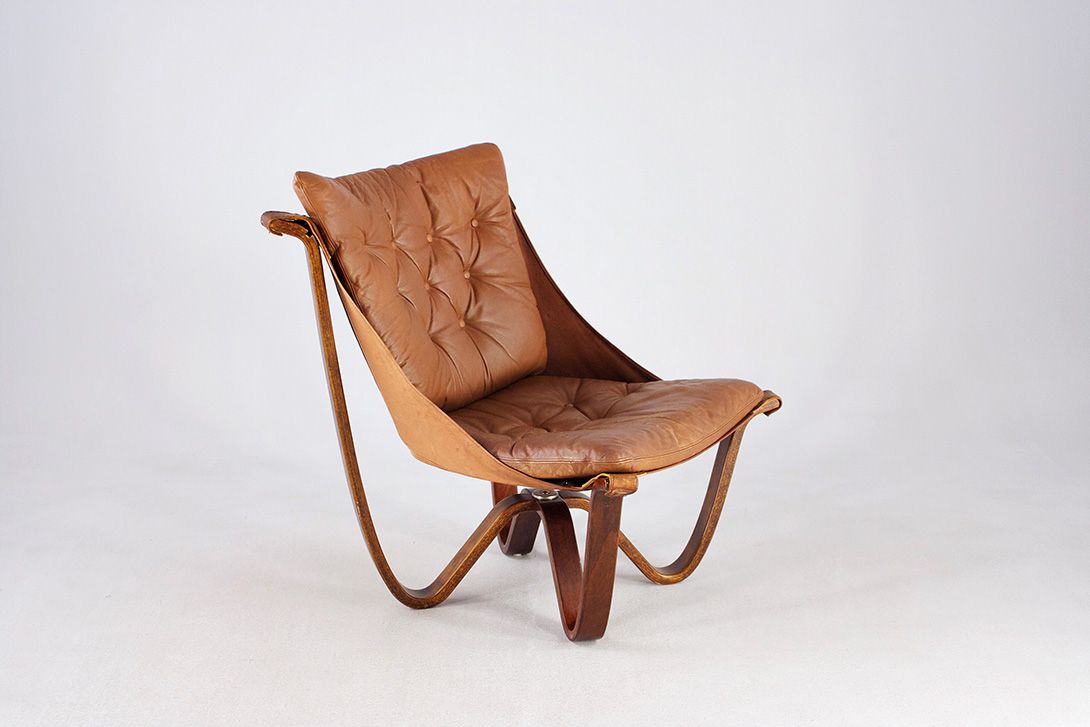 Foto Armchair Leather on Plywood 1969