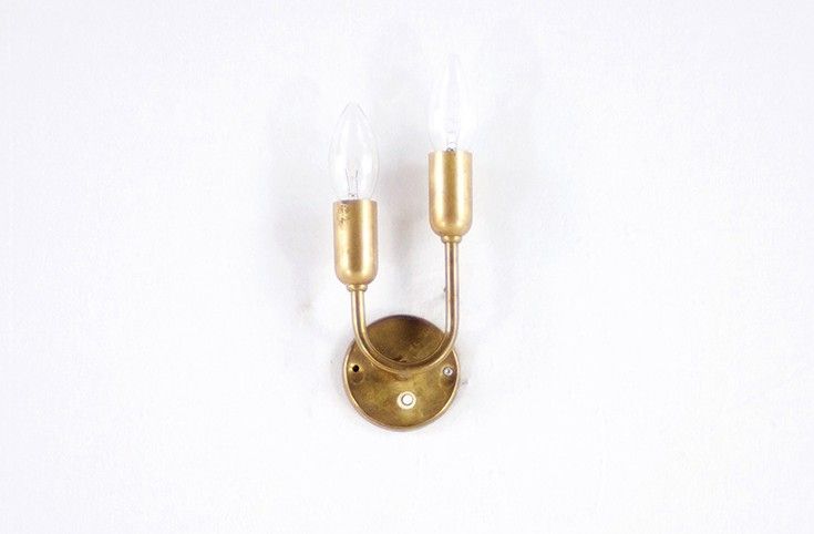 Foto Simple Wall Lamp Brass 1940 h18