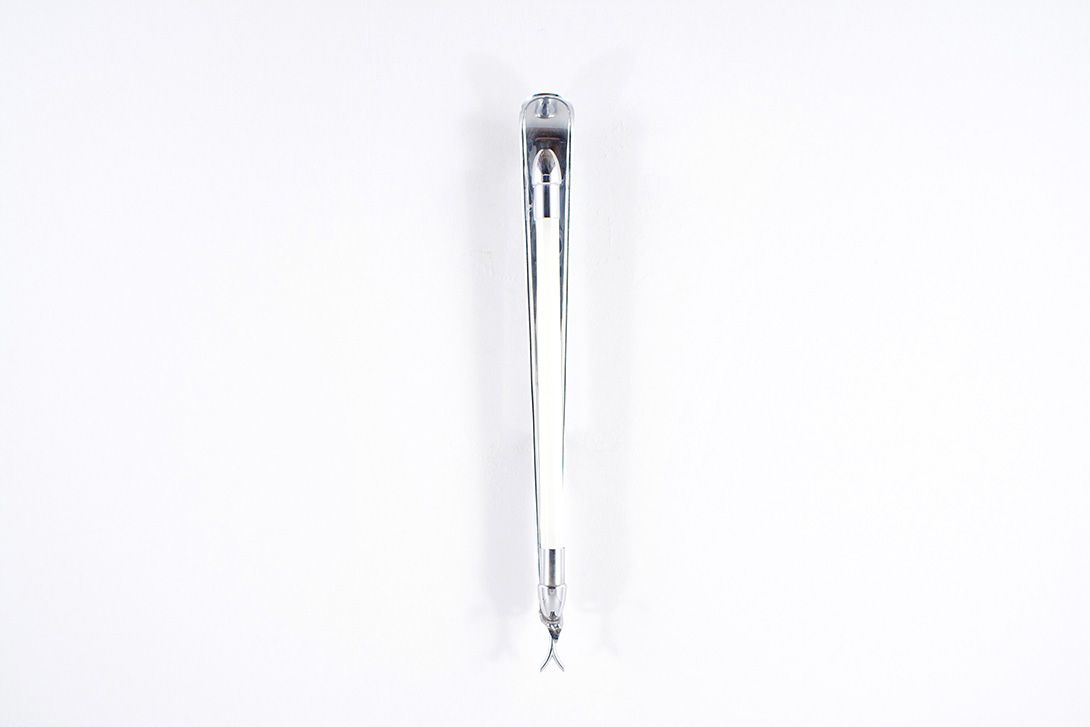 Foto Art Deco Wall Lamp Neon Chrome h12