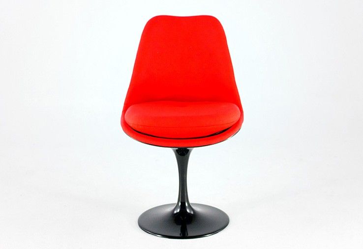 Foto Red Saarinen Tulip Chair, Fully Upholstered, 1978