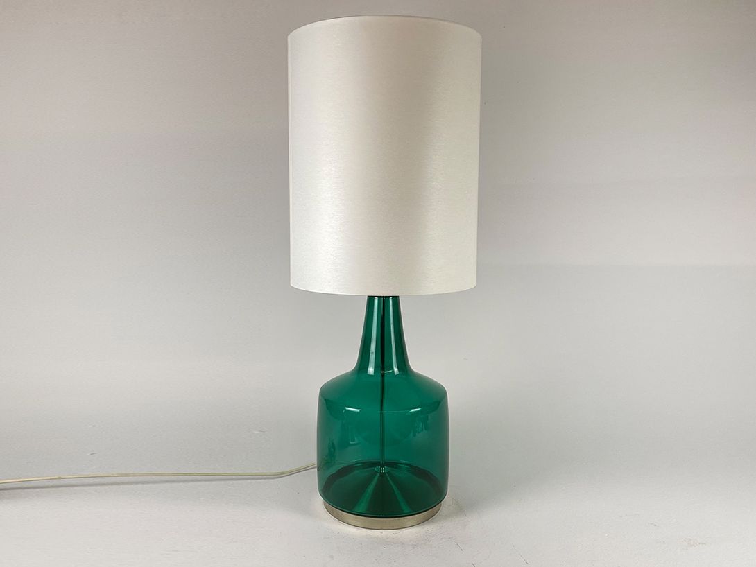 Foto Floor Lamp Turquoise Glas Base 1973 h97 G1