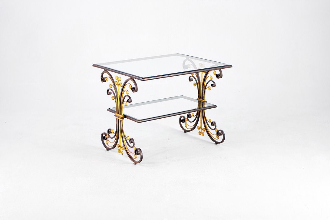 Foto Coffee Table Brass h53x55x64