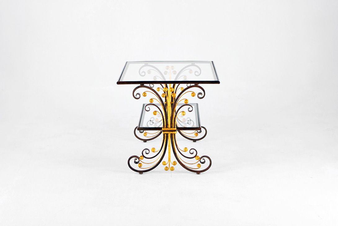 Foto Coffee Table Brass h53x55x64
