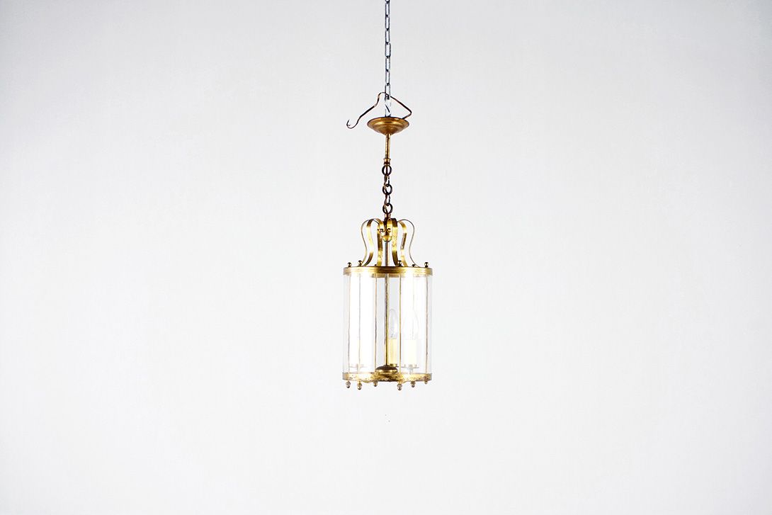 Foto Pendant Lamp Brass Glass 1962 ø20
