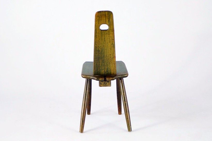 Foto Green Wooden Chair