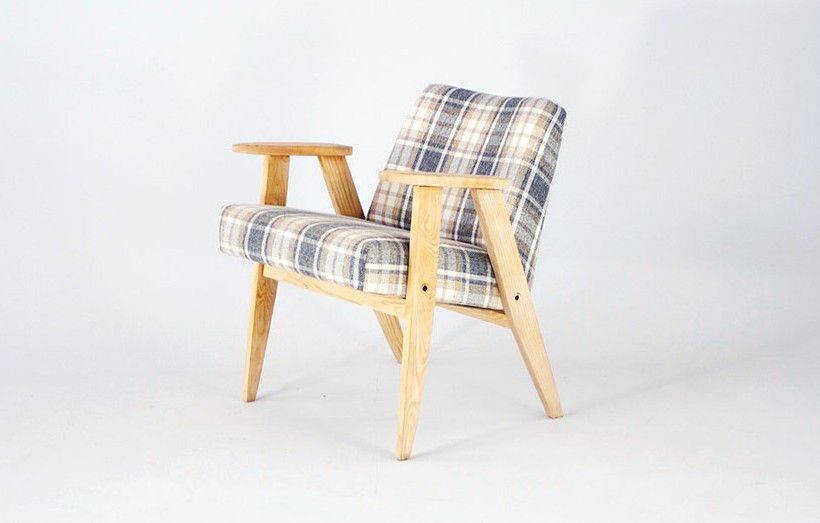 Foto Armchair with Squared Pattern Poland 1959